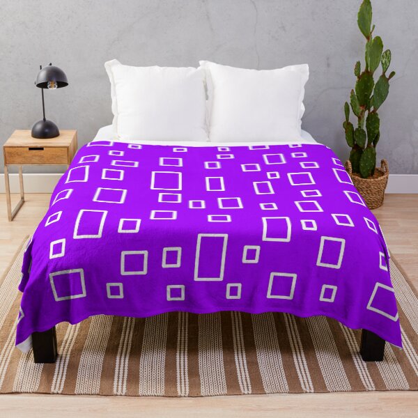 Item preview, Simple White Square Pattern (Purple) designed and sold by AJ505.
