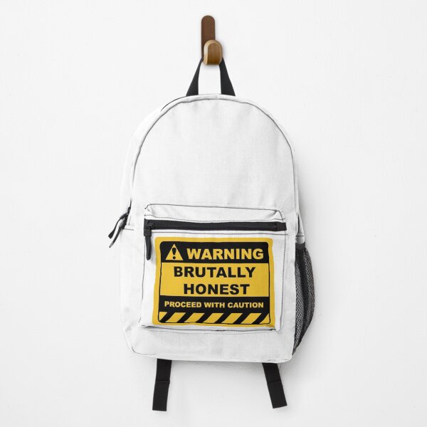 Item preview, Funny Human Warning Label / Sign BRUTALLY HONEST Sayings Sarcasm Humor Quotes designed and sold by ColorMeHappy123.