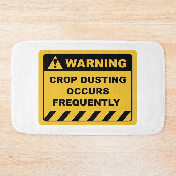 Item preview, Funny Human Warning Label / Sign CROP DUSTING OCCURS FREQUENTLY Sayings Sarcasm Humor Quotes designed and sold by ColorMeHappy123.