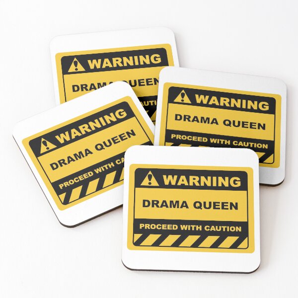 Item preview, Funny Human Warning Label / Sign DRAMA QUEEN Sayings Sarcasm Humor Quotes designed and sold by ColorMeHappy123.