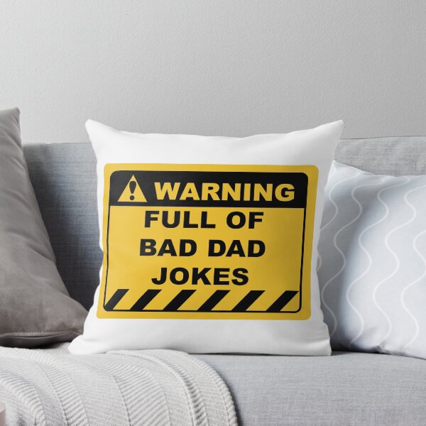 Item preview, Funny Human Warning Label / Sign FULL OF BAD DAD JOKES Sayings Sarcasm Humor Quotes designed and sold by ColorMeHappy123.