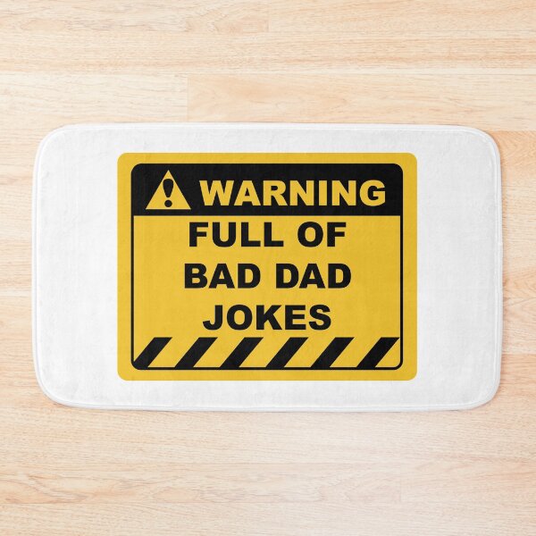Item preview, Funny Human Warning Label / Sign FULL OF BAD DAD JOKES Sayings Sarcasm Humor Quotes designed and sold by ColorMeHappy123.