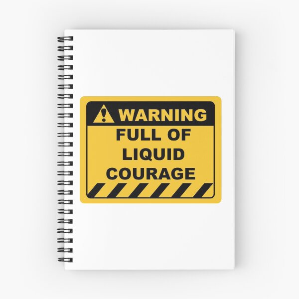 Item preview, Funny Human Warning Label / Sign FULL OF LIQUID COURAGE Sayings Sarcasm Humor Quotes designed and sold by ColorMeHappy123.