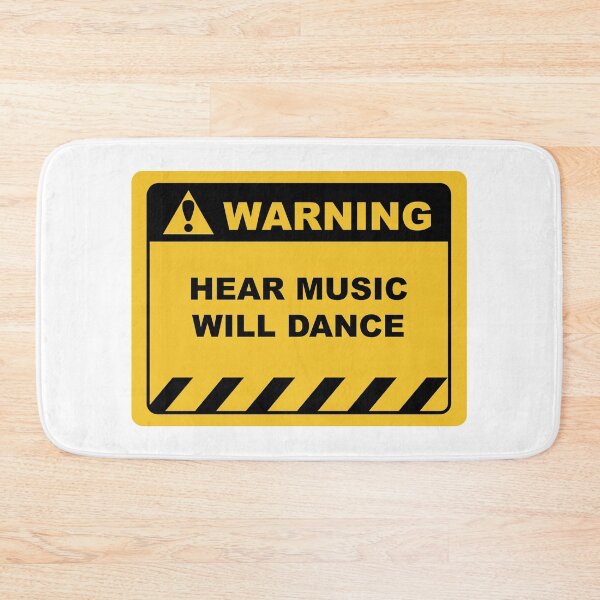 Item preview, Funny Human Warning Label / Sign HEAR MUSIC WILL DANCE Sayings Sarcasm Humor Quotes designed and sold by ColorMeHappy123.