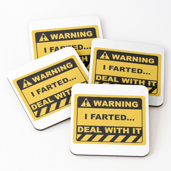 Item preview, Funny Human Warning Label / Sign I FARTED DEAL WITH IT Sayings Sarcasm Humor Quotes designed and sold by ColorMeHappy123.