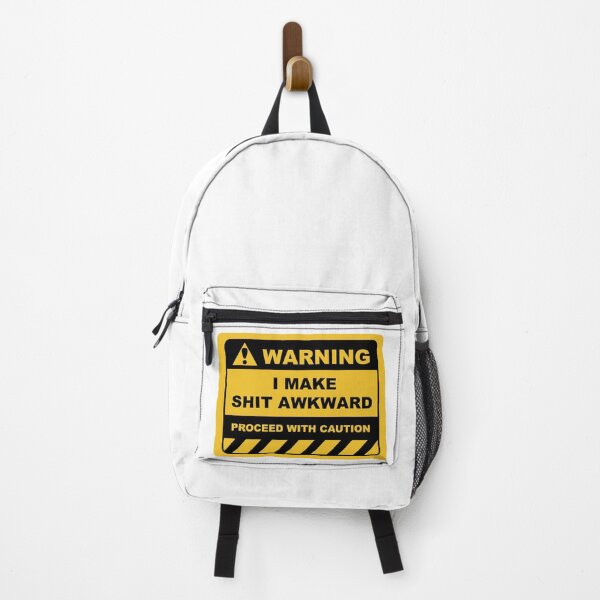 Item preview, Funny Human Warning Label / Sign I MAKE SHIT AWKWARD Sayings Sarcasm Humor Quotes designed and sold by ColorMeHappy123.