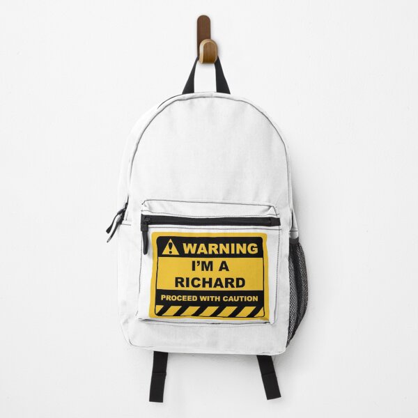 Item preview, Funny Human Warning Label / Sign I'M A RICHARD Sayings Sarcasm Humor Quotes designed and sold by ColorMeHappy123.