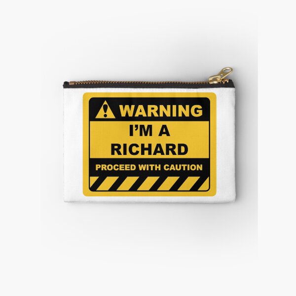 Item preview, Funny Human Warning Label / Sign I'M A RICHARD Sayings Sarcasm Humor Quotes designed and sold by ColorMeHappy123.
