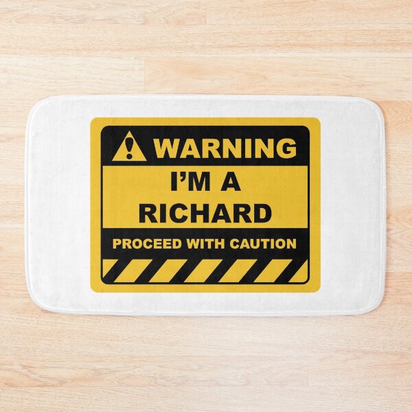 Item preview, Funny Human Warning Label / Sign I'M A RICHARD Sayings Sarcasm Humor Quotes designed and sold by ColorMeHappy123.