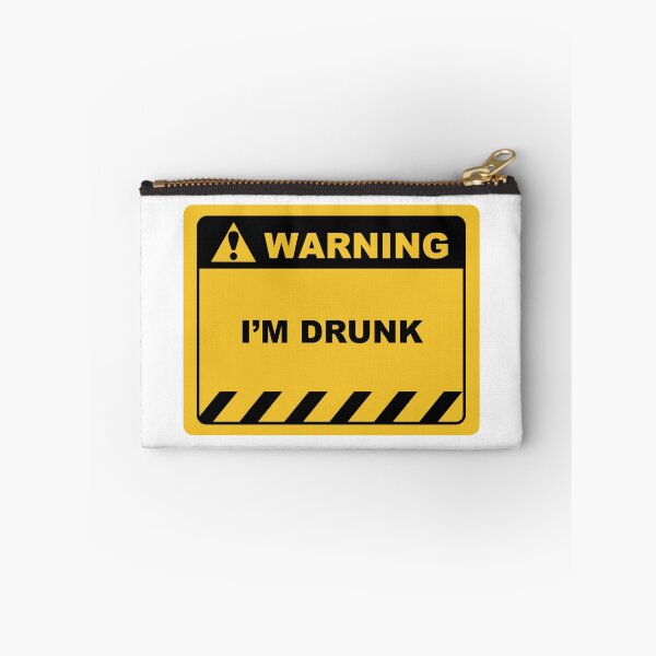 Item preview, Funny Human Warning Label / Sign I'M DRUNK Sayings Sarcasm Humor Quotes designed and sold by ColorMeHappy123.