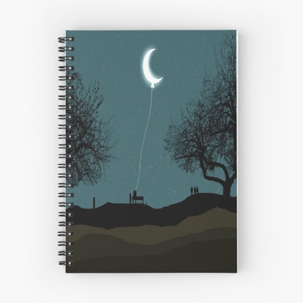 Aperçu de l'œuvre C resent Moon Ball-on Night Star Moonlight Gorge Tree People Path créée et vendue par DesignsPlanet22.