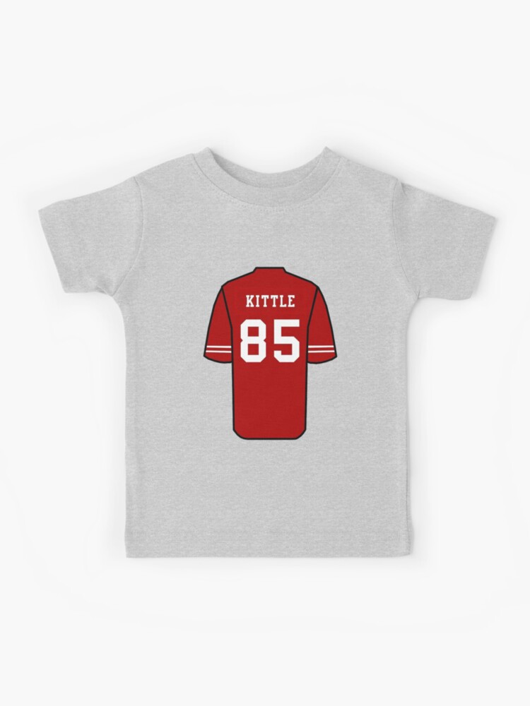 George Kittle: Over The Middle, Small / Adult T-Shirt - Pro Football - Red - Sports Fan Gear | BreakingT