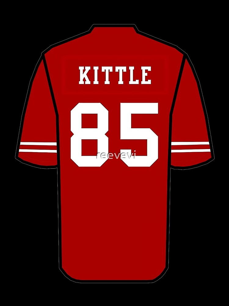 Kittle Jersey Red Poster for Sale by reevevi