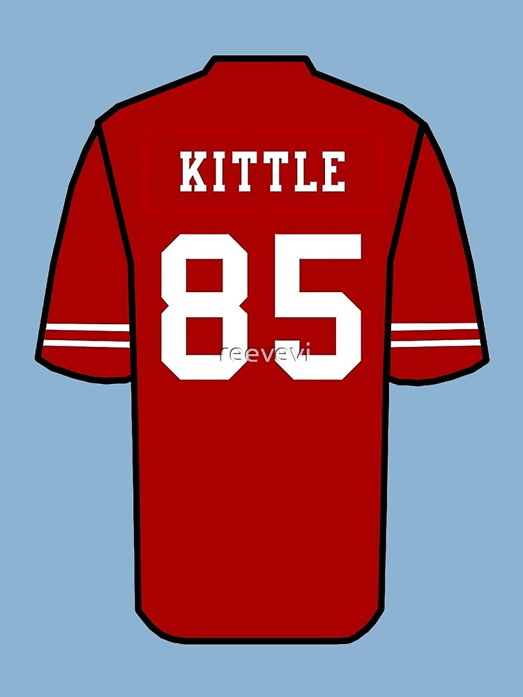 Kittle Jersey Red Sticker for Sale by reevevi