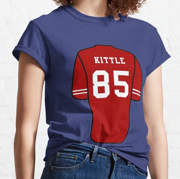 New Women's Red 49ers #85 GEORGE KITTLE jersey