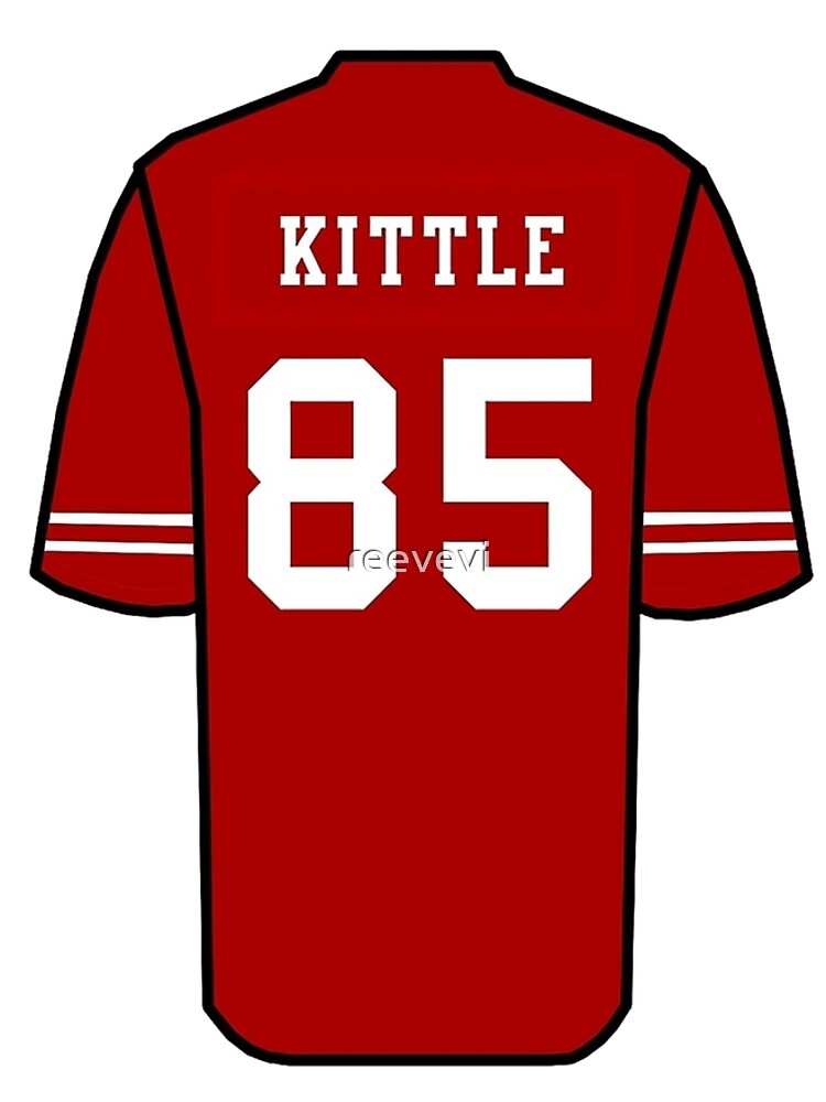 Kittle Jersey Red Graphic T-Shirt Dress for Sale by reevevi