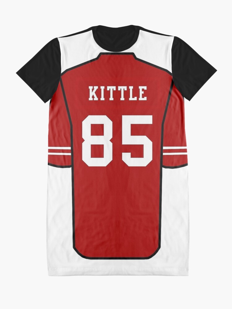 Kittle Jersey Red Graphic T-Shirt Dress for Sale by reevevi