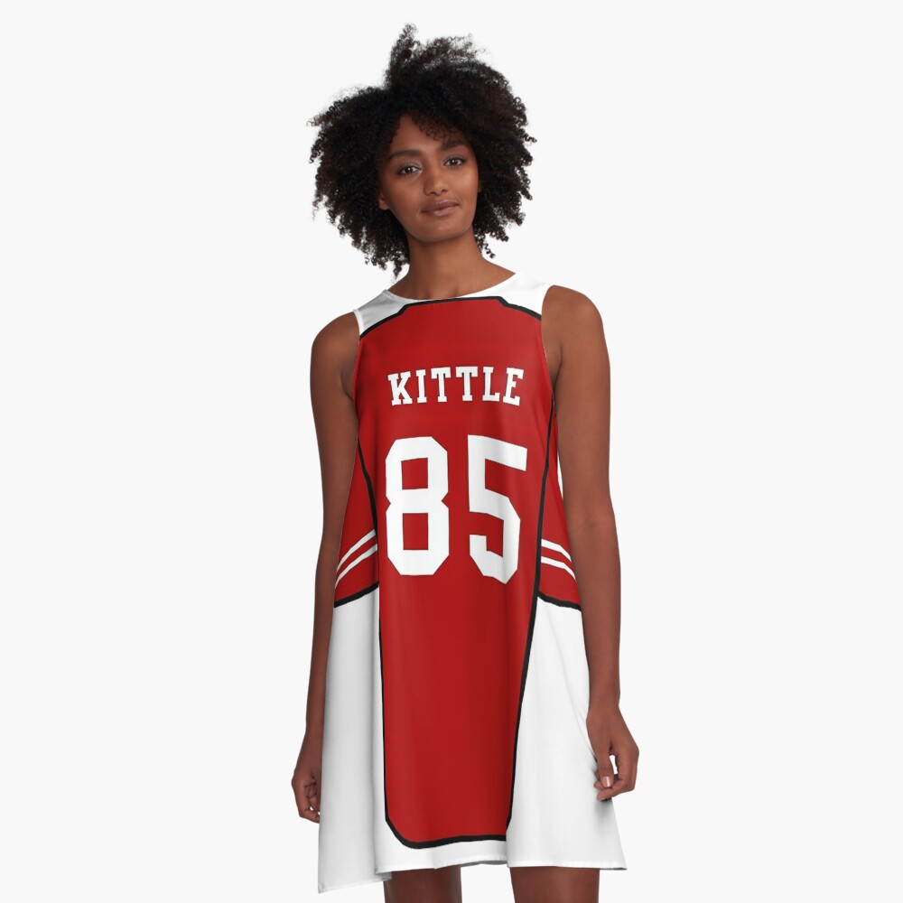 Kittle Jersey Red Graphic T-Shirt Dress for Sale by reevevi