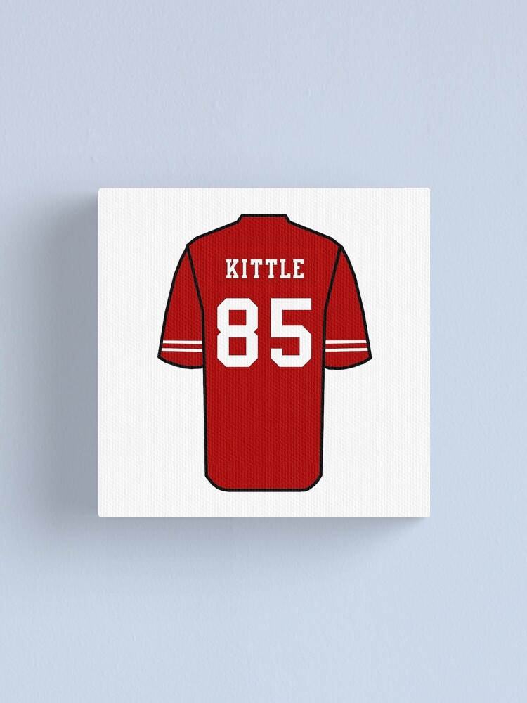 Kittle Jersey Red' Canvas Print for Sale by reevevi