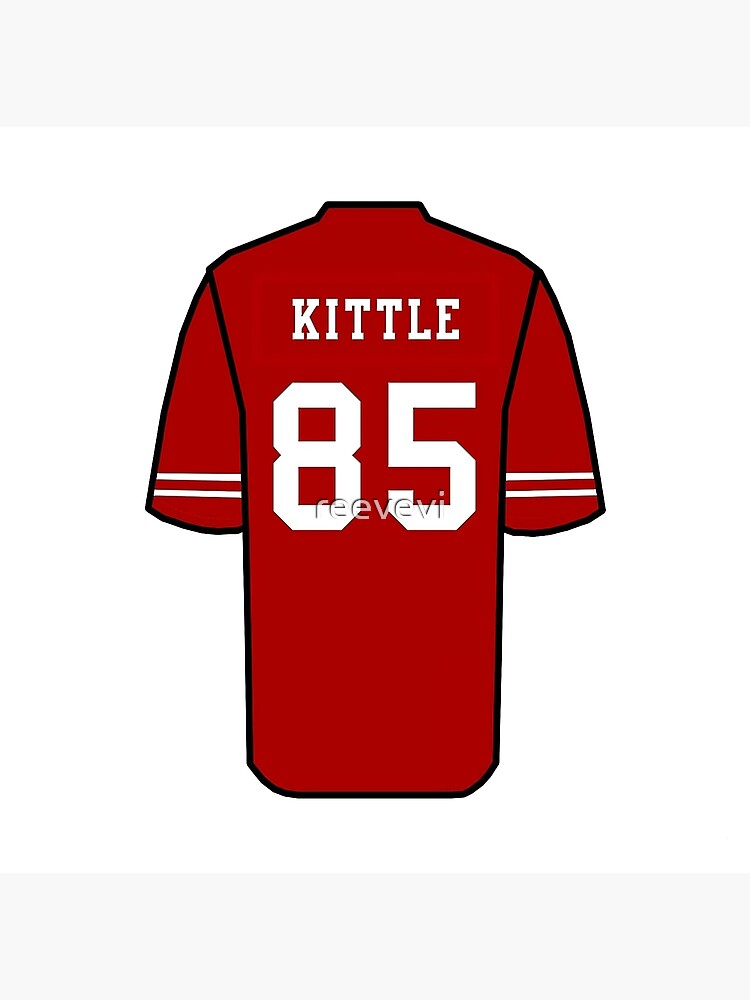 Kittle Jersey Red' Poster for Sale by reevevi