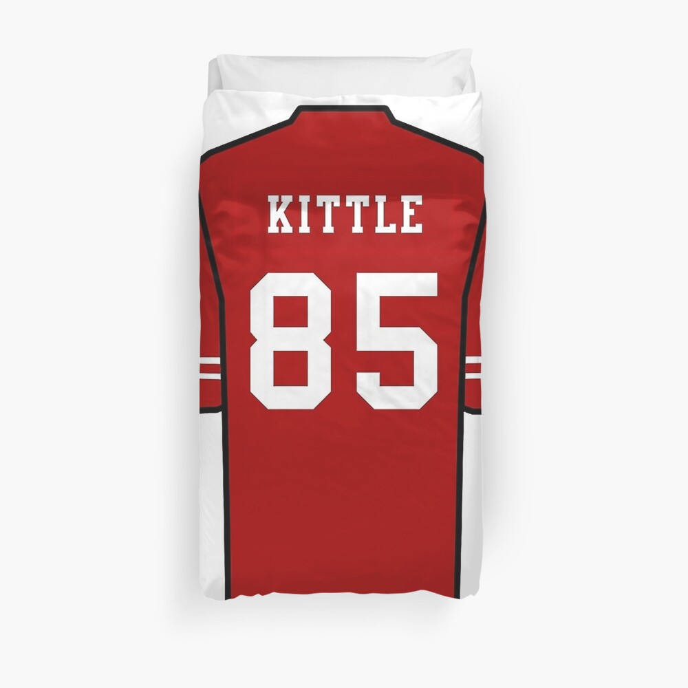 Kittle Jersey Red Duvet Cover for Sale by reevevi