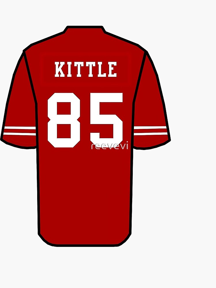 Kittle Jersey Red Poster for Sale by reevevi