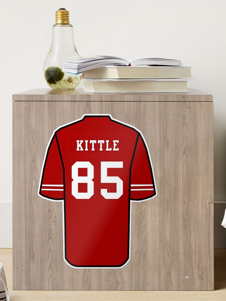 Kittle Jersey Red Sticker for Sale by reevevi