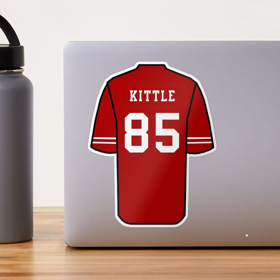 Kittle Jersey Red Sticker for Sale by reevevi