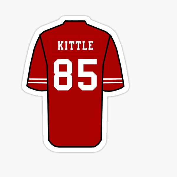 Kittle Jersey Red' Sticker for Sale by reevevi