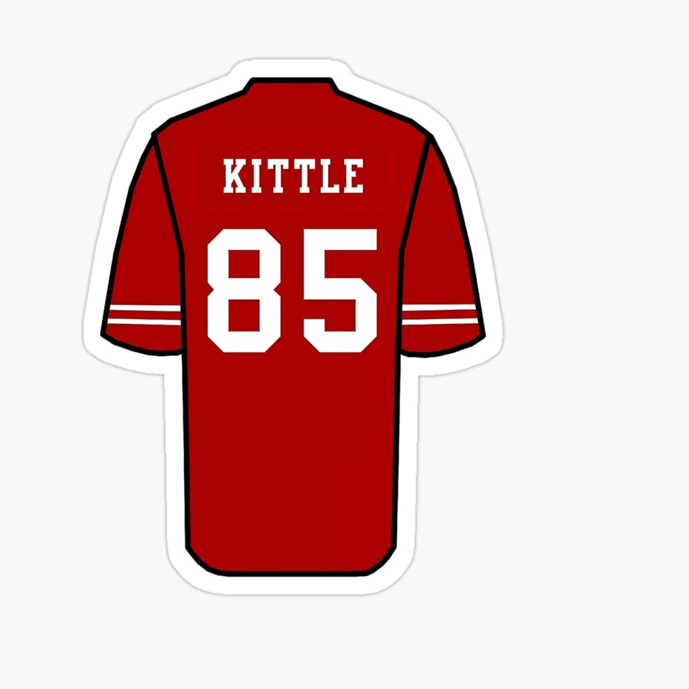Kittle Jersey Red' Poster for Sale by reevevi