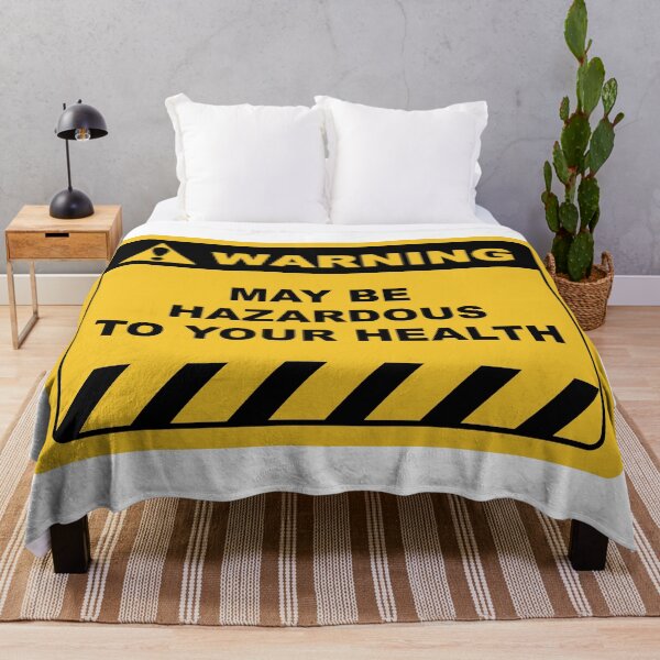 Item preview, Funny Human Warning Label / Sign MAY BE HAZARDOUS TO YOUR HEALTH Sayings Sarcasm Humor Quotes designed and sold by ColorMeHappy123.