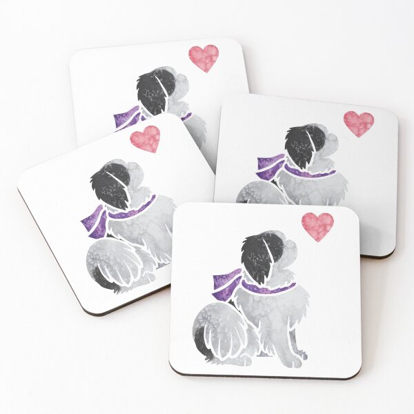 Item preview, Watercolour Japanese Chin designed and sold by animalartbyjess.