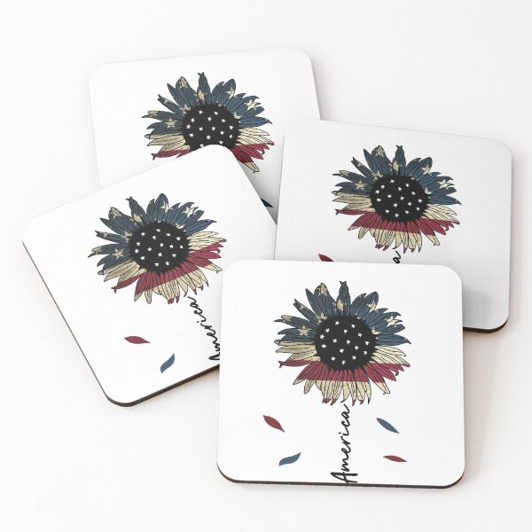 Item preview, American flag sunflower designed and sold by kaylamerillo.