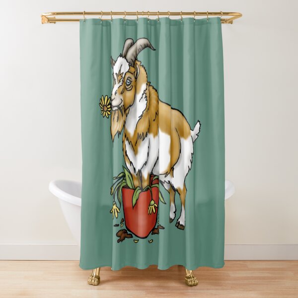 Billy goat Shower Curtain