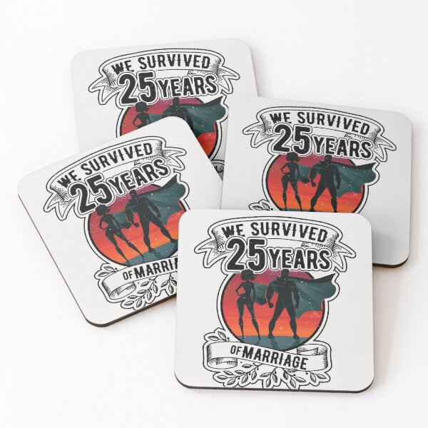 Item preview, We survived 25 years of marriage! designed and sold by Cutebutfunny.