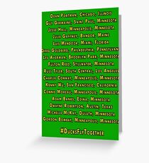 Mighty Ducks D2 Roster Greeting Card