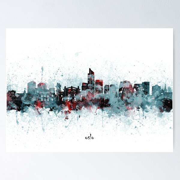 Item preview, oslo skyline designed and sold by BekimART2.