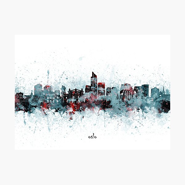 Item preview, oslo skyline designed and sold by BekimART2.