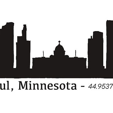 Saint Paul Minnesota Skyline and Coordinates  St paul minnesota,  Minneapolis skyline, Minneapolis st paul