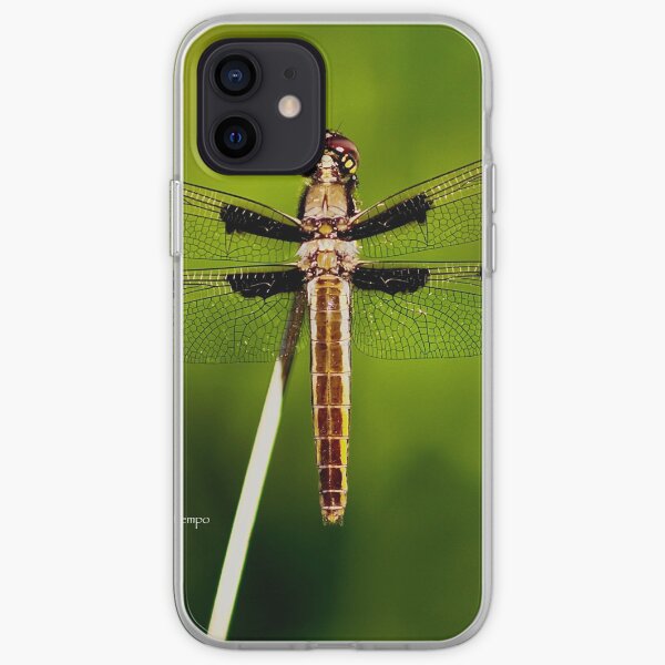 Dragonfly of the enchanted forest by Yannis Lobaina iPhone Soft Case