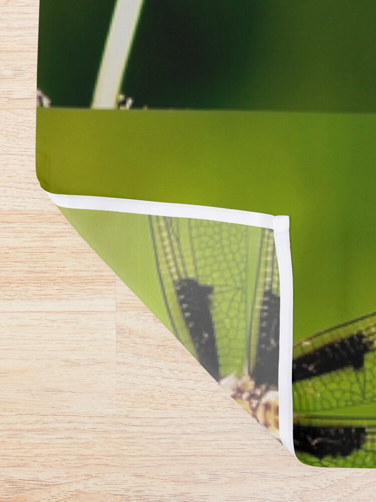 Alternate view of Dragonfly of the enchanted forest by Yannis Lobaina Shower Curtain