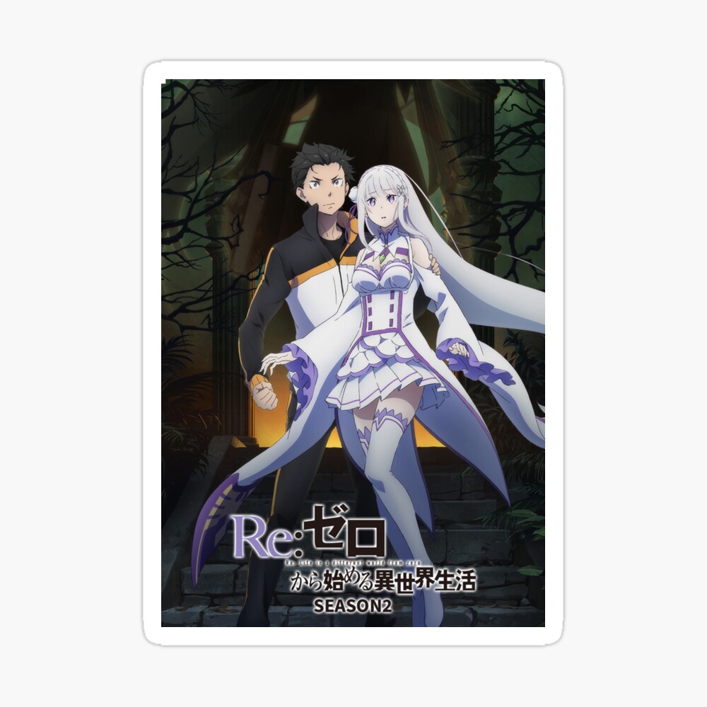 Re Zero Starting Life In Another World Season 2 Poster By Dangoss Redbubble