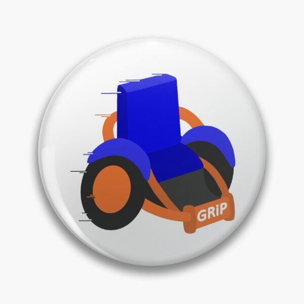 Item preview, GRiP Wheelchair Group Team Logo Orange, Blue and Black designed and sold by gripperz.