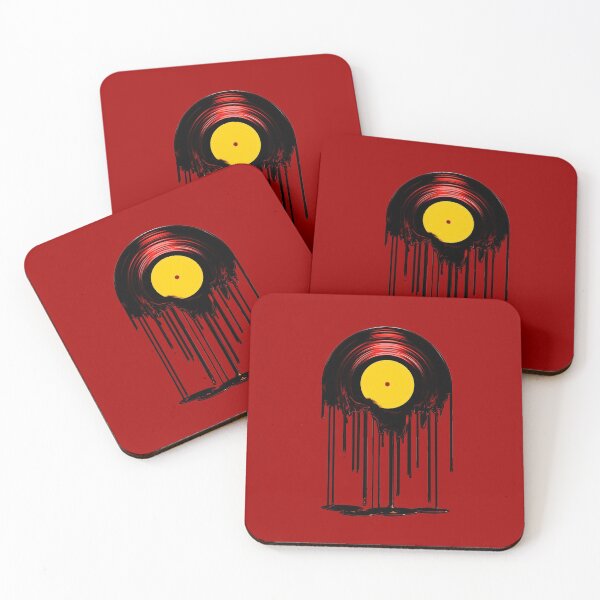 Item preview, Music Melting Vinyl Record Dj Retro lp (write in your favorite classic star) designed and sold by mirrorimages.