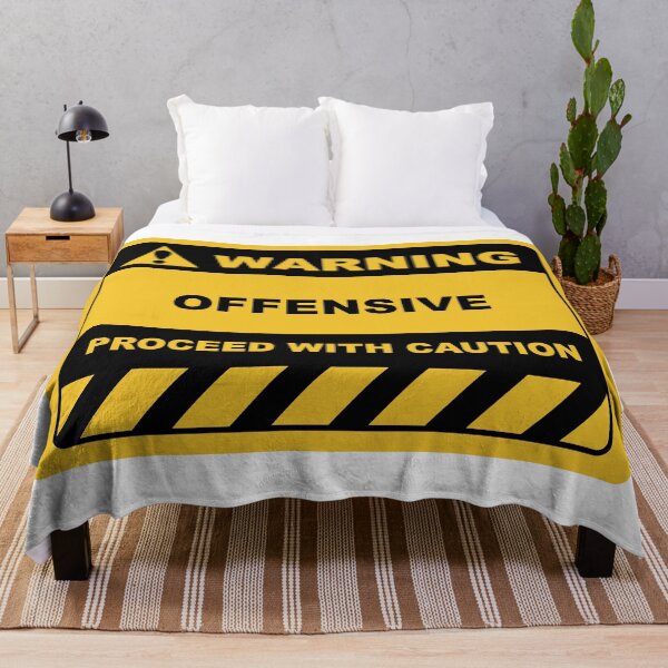 Item preview, Funny Human Warning Label / Sign OFFENSIVE Sayings Sarcasm Humor Quotes designed and sold by ColorMeHappy123.