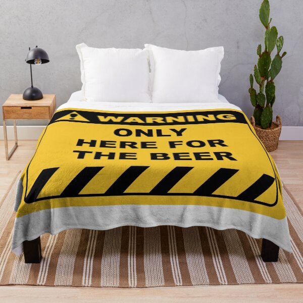 Item preview, Funny Human Warning Label / Sign ONLY HERE FOR THE BEER Sayings Sarcasm Humor Quotes designed and sold by ColorMeHappy123.