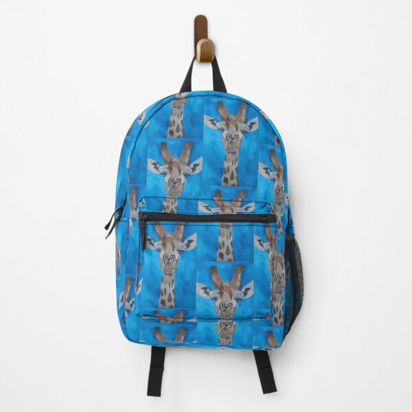 Blue Giraffe Backpack