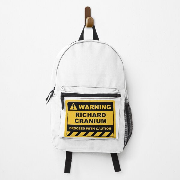Item preview, Funny Human Warning Label / Sign RICHARD CRANIUM Sayings Sarcasm Humor Quotes designed and sold by ColorMeHappy123.