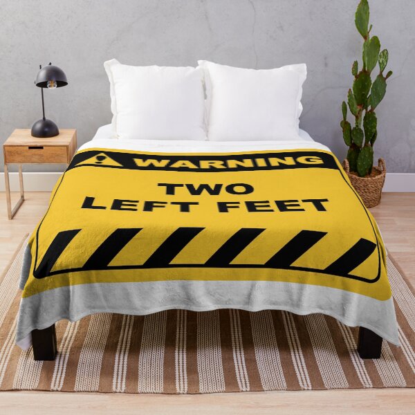 Item preview, Funny Human Warning Label / Sign TWO LEFT FEET Sayings Sarcasm Humor Quotes designed and sold by ColorMeHappy123.
