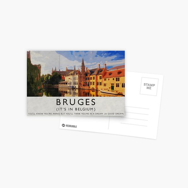 Item preview, In Bruges Bruges (It’s In Belgium) Travel Poster designed and sold by thetshirtworks.
